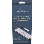 Hub MediaRange 4 ports 5 Gbit/s modèle MRCS512 avec charge 100W
