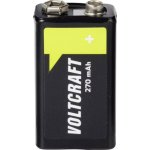 Pilha recarregavel 9V NiMH Voltcraft 270 mAh Pack 4 unidades