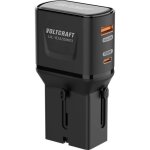 Chargeur de voyage Voltcraft UC-1C1A GaN III USB-C/A 18W