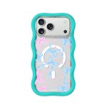Cover YoungKit Wavy Silicone Blu Glacier Compatibile MagSafe per iPhone 17 Pro Max