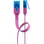 Cable de red Goobay 96320 2 m Cat6a U/UTP RJ-45 Magenta
