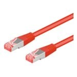 Cable reseau Goobay Cat6a-1000 10 m RJ45 Rouge