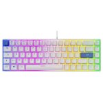 Teclado The G-Lab Keyz Hydrogen membrana compacto RGB AZERTY francés