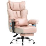 Silla Gaming Ergonómica GTPLAYER con Reposapiés Retráctil y Reclinable 150° Rosa