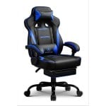 Chaise de jeu ergonomique GTPLAYER avec repose-pieds et accoudoirs synchronisés, soutien lombaire