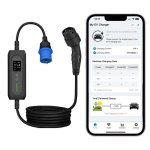 Cargador portátil Nivian para Vehículo Eléctrico Tipo 2 7kW 32A 7,5m