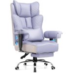 Cadeira Gaming GTPLAYER Ergonomica com apoio de pe Lilas