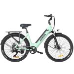 Bicicleta eléctrica HillMiles MileCity 1 Verde 26" Autonomía 100 km