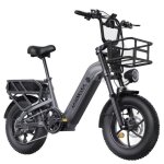 Bicicleta eléctrica HillMiles MileLink 1 250 W 48 V 18 Ah Fatbike gris