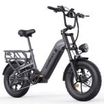 Bicicleta eléctrica HillMiles MileLink 1 250 W 48 V 18 Ah Fatbike gris