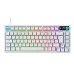 Clavier Logitech G316 X 75 compact réactivité 8 kHz RGB avec switches tactiles interchangeables touches PBT