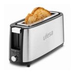 Tostador de ranura larga Ufesa 900W acero inoxidable 7 niveles tostado