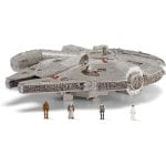 Figura Nave Halcón Milenario Con Luz Y Sonido Star Wars Micro Galaxy Squadron 25 Cms