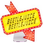 Lámpara Cartel Beetlejuice 22 X 25 Cms