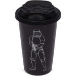 Vaso De Viaje Original Stormtrooper Star Wars Negra Cerámica 275 Mls