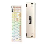 Teclado mecánico inalámbrico Aula F108 Pro con pantalla LCD e iluminación RGB US ANSI