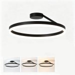 Plafoniera LED Autrucker Moderna Circolare 25W 40cm Dimmerabile Telecomando CCT