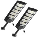 Lampe solaire LED exterieure Autrucker Pack de 2 Capteur Telecommande