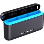 3-in-1 Ladegeraet Blossom GoPro Hero 12/11/10/9 Rechteckig Schwarz