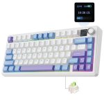Tastatur Aula F75 Max 75% kabellos TFT-Display Drehregler RGB US ANSI