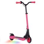 Patinete électrique Welltin 120W 6km autonomie LED pliable rose 5,5" roues