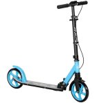 Klappbarer Welltin Scooter Aluminium 20 cm Räder Doppelbremse Blau