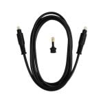 Cable de fibra óptica Toslink Ekon 1,8 m Negro