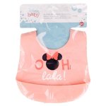Babero de Silicona STOR Rosa con Bolsillo Atrapamigas