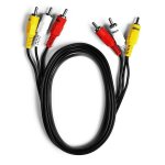 Kompositvideo-Kabel EKON 1,5 m RCA Männchen zu Männchen schwarz