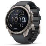 Garmin fēnix 9 Pro inReach LTE 47mm Titanio con correa de silicona en gris