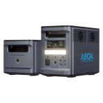 Estación de energía ABOK Ark2000 3072Wh 8 puertos LiFePO4 Pantalla LCD Carga solar UPS