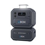 Estación de energía ABOK Ark2800 2160Wh 2800W 4 puertos PD 140W LiFePO4 Luz LED 360°