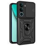 Funda COOL Hard Ring Schwarz für realme P3 Lite