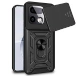 Funda para móvil Cool Hard Ring Plástico PC TPU Aluminio Negra para realme 16 Pro Plus 5G
