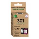 Cartouche d'encre UPrint HJ301FRP2 Noir et Couleurs Pack 2