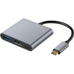 Hub USB Shiverpeaks 3 portas USB-C e USB-A 5 Gbps