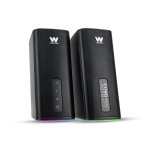 Altavoces Woxter 2.0 Bluetooth 20 W con iluminación RGB y control frontal