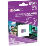 Cartão microSD Emtec 256GB UHS-I U3 V30 A1 Express Gaming Nintendo Switch