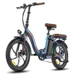 Bicicleta eléctrica Fafrees F20+ Pro plegable 25Ah 20" verde suspensión