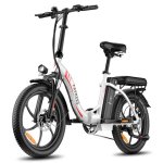 Bicicleta elétrica Fafrees F20 250W 36V 18Ah pneus 20" branco