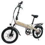 Bicicleta eléctrica ORLMS S9F 500W 48V 13Ah 20" Crema