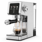Cafetière expresso semiautomatique Gvatzyl 1,2L 20 Bars avec buse vapeur