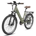 Bicicleta Elétrica Fafrees F26 Pro 250w 36v 15ah 26" Verde Urbana