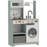 Cocina de juguete infantil Aiyaplay con lavandería y máquina de hielo