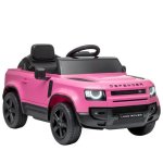 Carro elétrico Aiyaplay Land Rover Defender 12V com comando rosa