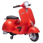 Moto Eléctrica Infantil Aiyaplay Vespa Licencia Oficial Rojo