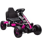 Kart a Pedais Aiyaplay Rosa Para Crianças 3+ Anos Com Embrague Automático