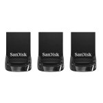 Clé USB SanDisk Ultra Fit 32 Go USB 3.2 Gen 1 Pack de 3 Noire
