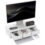 Homcom 923-058V00WT Suporte Monitor Mesa 24" Máx 11Kg Branco