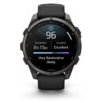 Garmin fēnix 9 Bluetooth GPS 47mm Titane Gris Taille Unique